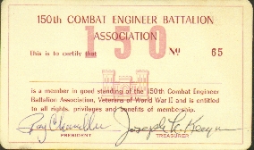 One of the Original Membership Cards